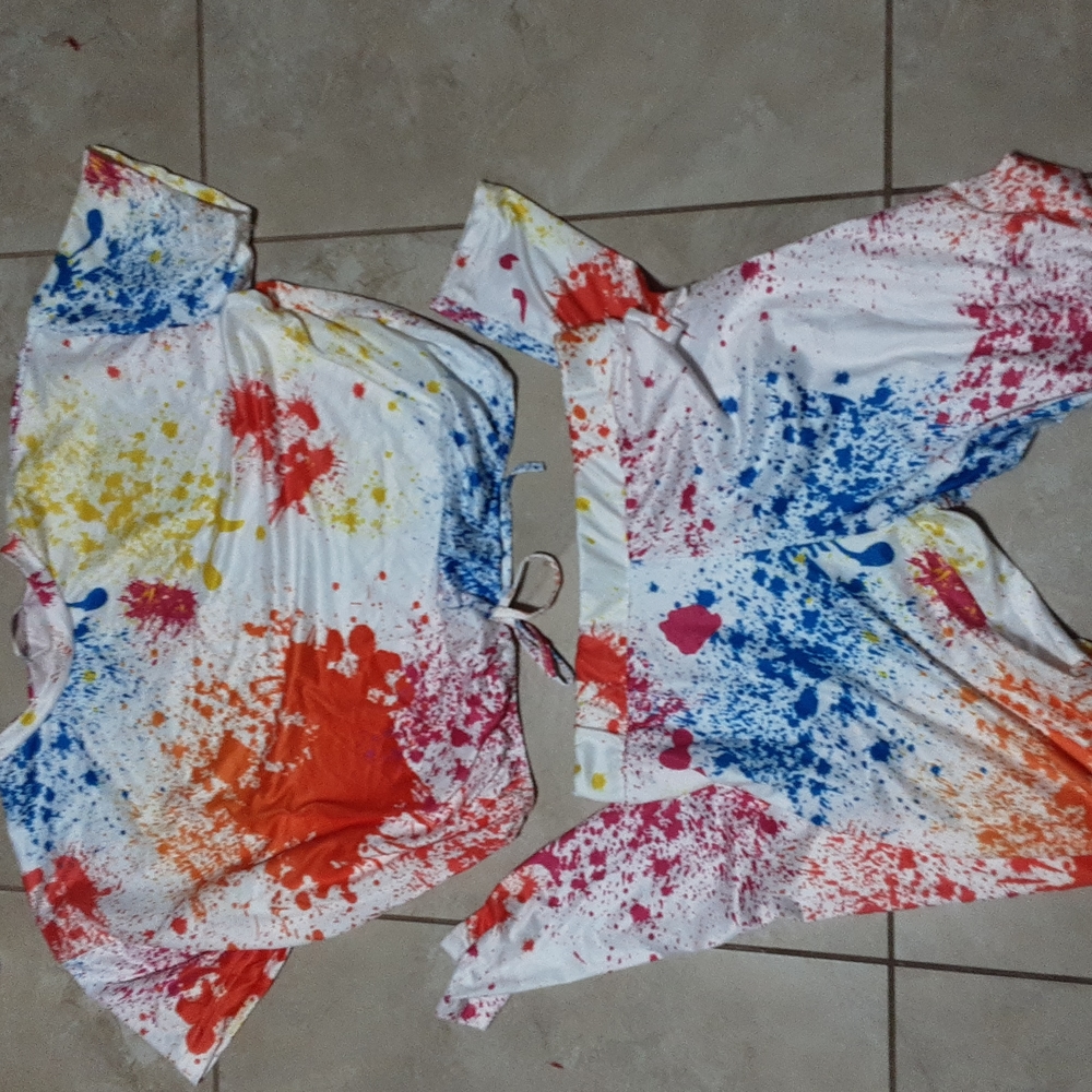 2 Pc Multi-Colored Pants Ser - image 1